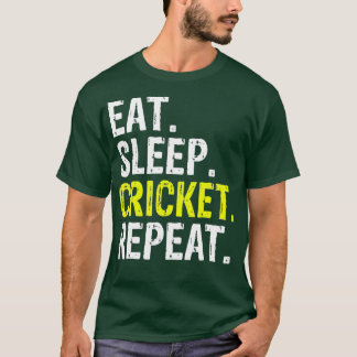Eat Sleep Cricket Repeat Gift Sports T-Shirt
