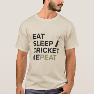 Eat Sleep Cricket Repeat T20 Shirt