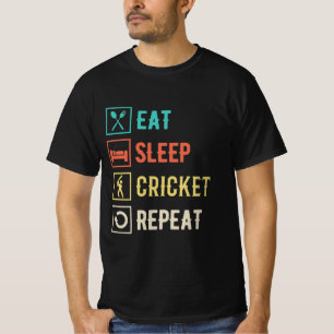 Eat Sleep Cricket Repeat T-Shirt
