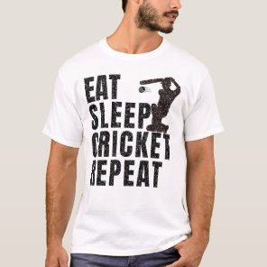 Eat sleep cricket repeat T-Shirt