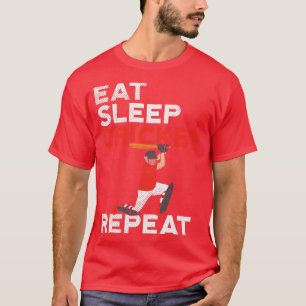 Eat Sleep Cricket Repeat T-Shirt
