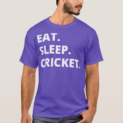 Eat Sleep Cricket T_Shirt