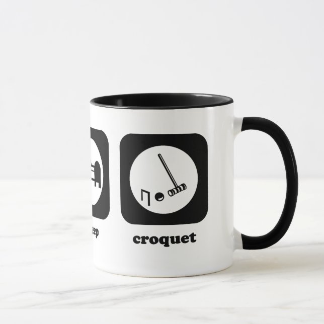 Eat. Sleep. Croquet. Mug (Right)