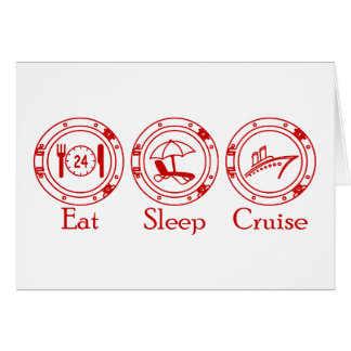 Eat Sleep Cruise Cards