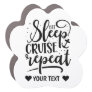 Eat Sleep Cruise Repeat Funny Car Magnet