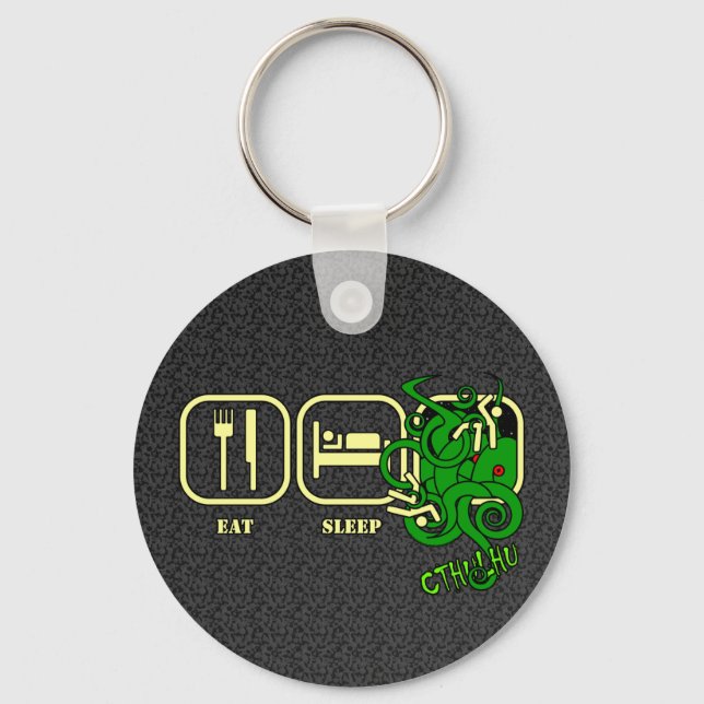 Eat - Sleep - Cthulhu Keyring (Front)