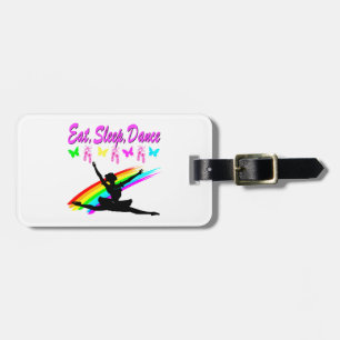 EAT, SLEEP, DANCE BALLERINA DESIGN LUGGAGE TAG