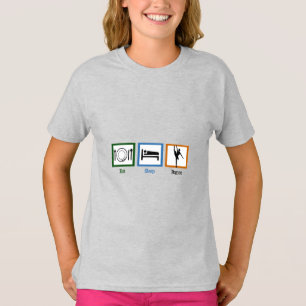 Eat Sleep Dance Funny Ballet Dancer Girls T-Shirt