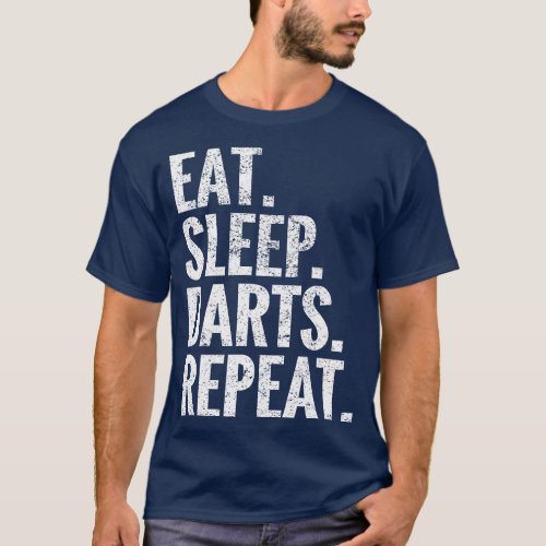 Eat Sleep Darts Repeat T_Shirt