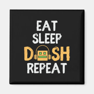 Eat Sleep Dash Repeat Video Game Geometry Dash Gam Magnet