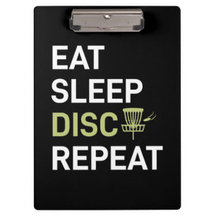 Eat Sleep Disc Golf Repeat Clipboard