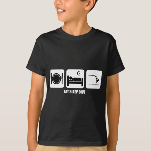 eat sleep dive T_Shirt