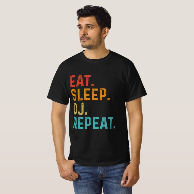 Eat Sleep DJ Repeat T-Shirt (Front Full)