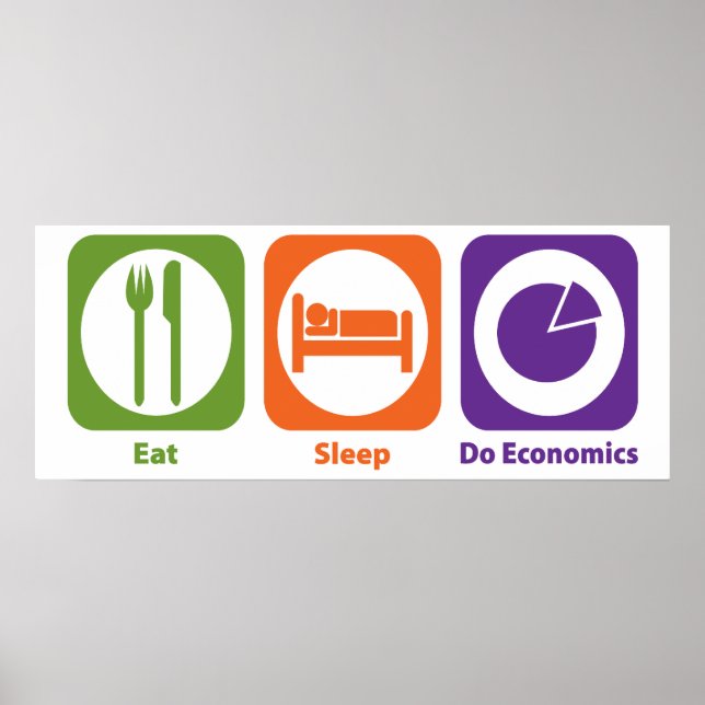 Eat Sleep Do Economics Poster (Front)