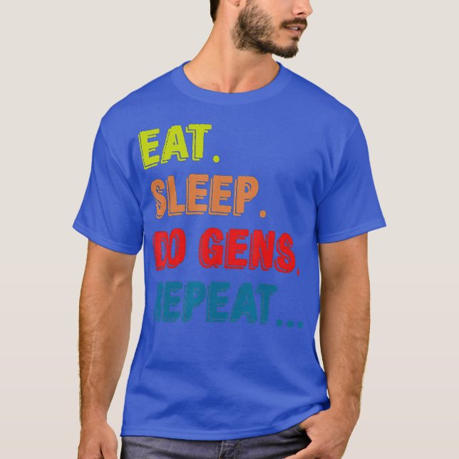 Eat Sleep Do Gens Repeat DBD Gaming outfit T-Shirt (Front)