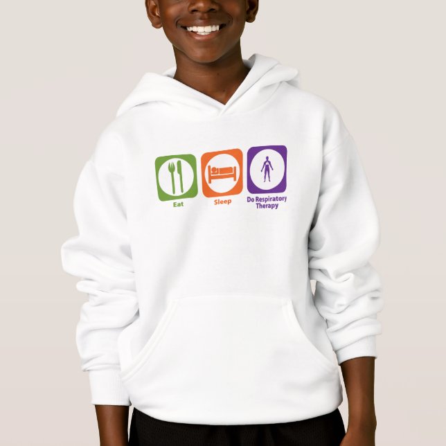 Eat Sleep Do Respiratory Therapy Hoodie (Front)