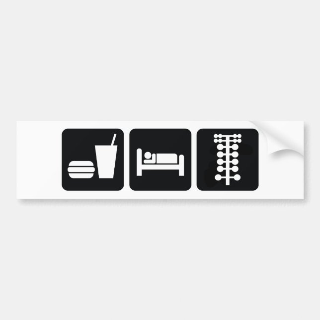 Eat Sleep Drag Race Bumper Sticker (Front)