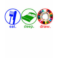 Eat Sleep Draw shirt