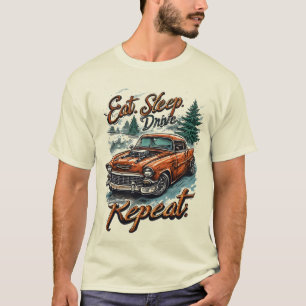 Eat. Sleep. Drive. Repeat. Trucker Life T-Shirt