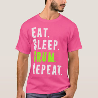Eat Sleep Drum Repeat Drumming Drum Lover Tee Sh
