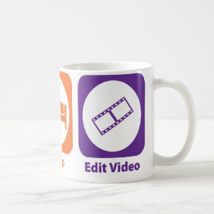 Eat Sleep Edit Video Coffee Mug