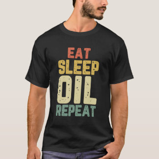 Eat Sleep Essential Oil Repeat Aromatherapy Funny T-Shirt