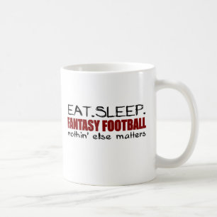 Eat Sleep Fantasy Football Coffee Mug