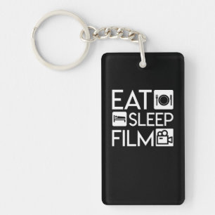 Eat Sleep Film Director Funny Gift Keychain