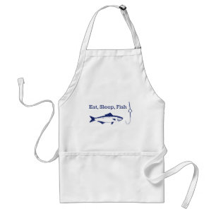 Eat Sleep Fish Adult Apron