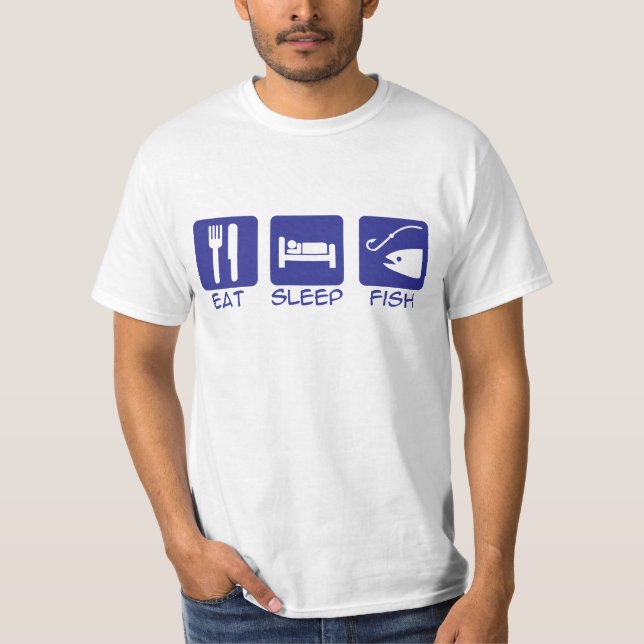 Eat_Sleep_Fish_BLUE T-Shirt (Front)