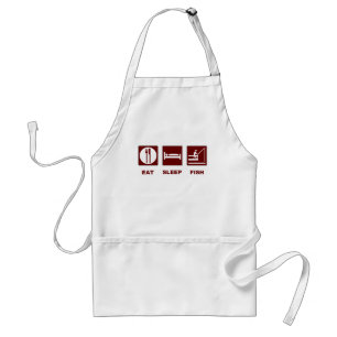 Eat Sleep Fish fishing gifts Adult Apron