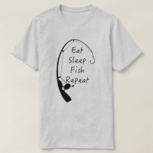 Eat Sleep Fish Repeat Fishing Mens T_Shirt