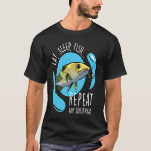 Eat Sleep Fish Repeat fishing T-Shirt