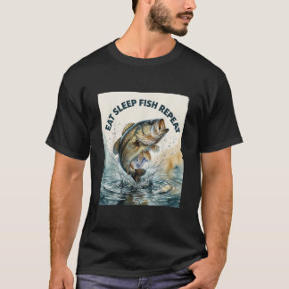 Eat Sleep Fish Repeat T-Shirt