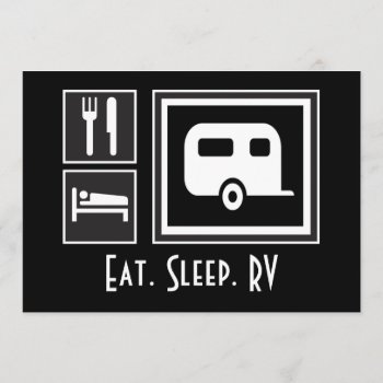 Eat Sleep Fish! You're Invited On A Camping Trip Invitation by RedneckHillbillies at Zazzle