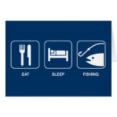 Eat Sleep Fishing Card (Front Horizontal)