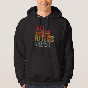 Eat Sleep Fly Planes Repeat Trendy Airplane Pilot Hoodie