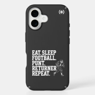 Eat Sleep Football Design for Sports Enthusiasts iPhone 16 Case