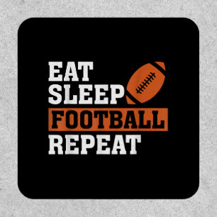 Eat Sleep Football Repeat Awesome Love Football Vi Patch