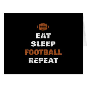 Eat Sleep Football Repeat Love Football Vintage Gi Cards