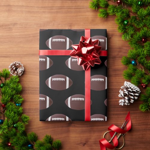 Eat Sleep Football Wrapping Paper