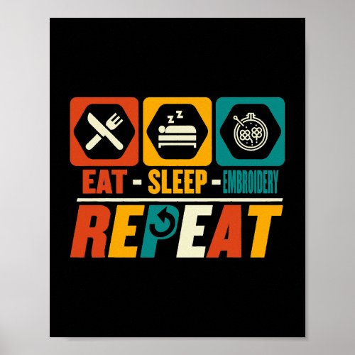 Eat Sleep Forge Repeat Knife Making Blacksmith Kni Poster