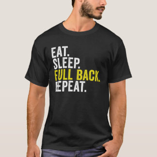 Eat Sleep Full Back Repeat Rugby T-Shirt