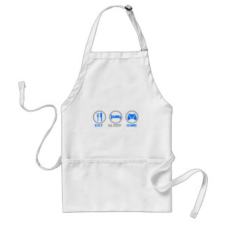 Eat Sleep Game Again - Gamer, geek video games Adult Apron