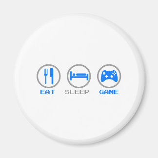 Eat Sleep Game Again - Gamer, geek video games Magnet