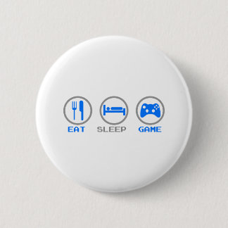 Eat Sleep Game Again - Gamer, geek video games Pinback Button