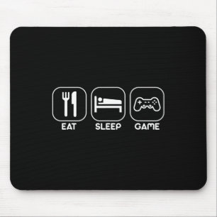 Eat Sleep Game Funny Gamer Video Games Gift Tee Mouse Pad