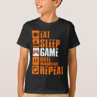 Eat Sleep Baseball Repeat Funny Retro Baseball Player Shirt for Sale