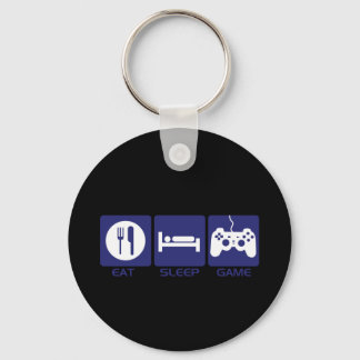 Eat Sleep Game Keychain