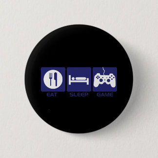 Eat Sleep Game Pinback Button
